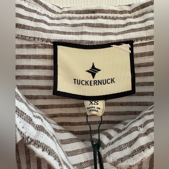 NWT Tuckernuck Callahan Dress Gray Stripe Size XS - Picture 2 of 9